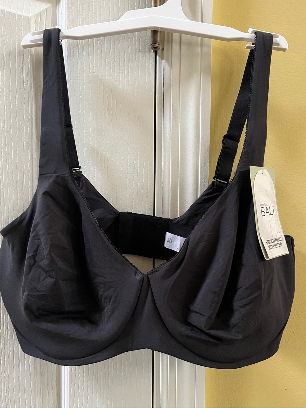 Bali Black Full Coverage Underwire Minimizer Bra 40DD